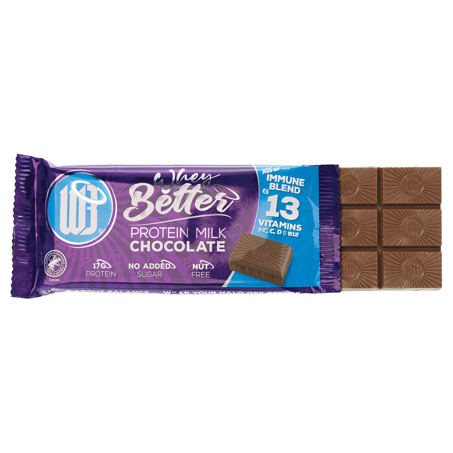 Protein Milk Chocolate 12x75g Bar Box - Immune Blend